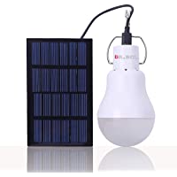 Los mejores  - KK.BOL Lámpara Solar Portátil Bombilla LED Panel Solar Recargable Solar Led Luces Lámpara para Interiores Exteriores Luz…